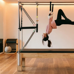 Wood Pilates Reformer – Commercial Studio Grade, CE/ISO Certified, Custom Logo, Gym & Pilates Studio Machine