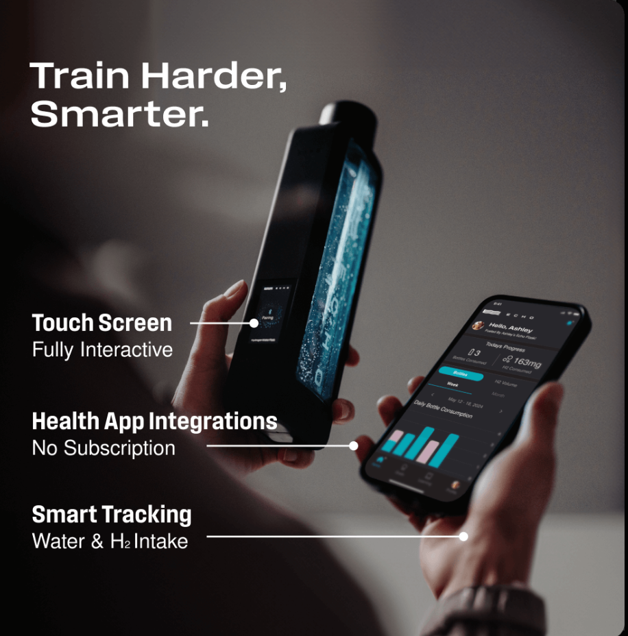 Hydrogen Water Bottle | SPE & PEM Technology Glass Flask H2 Generator