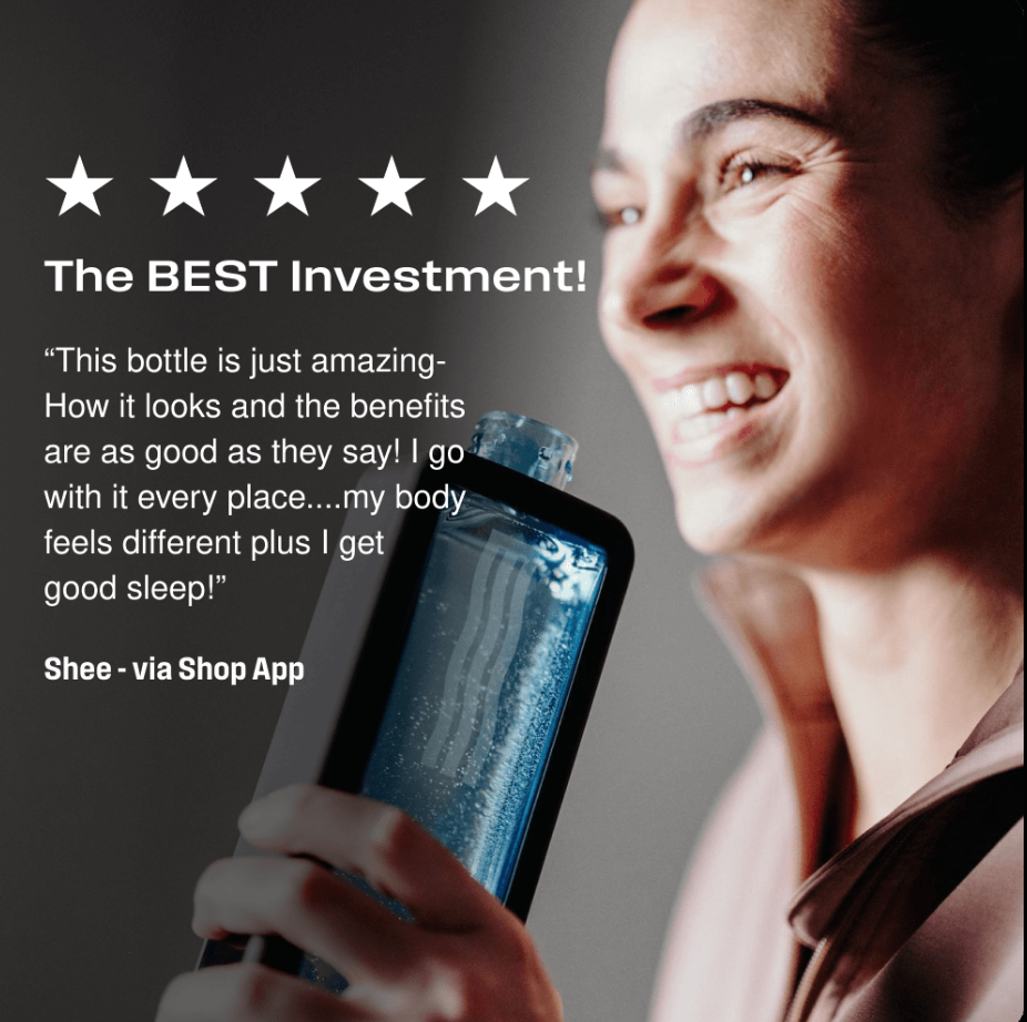 Hydrogen Water Bottle | SPE & PEM Technology Glass Flask H2 Generator