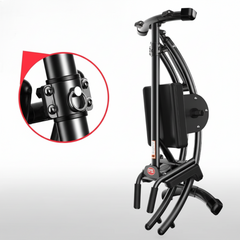 Foldable Abdominal Roller & Core Trainer | Steel Ab Wheel Machine for Home Gym Waist & Core Workouts