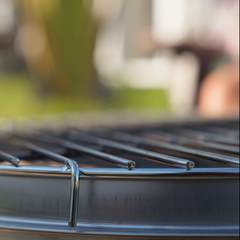 Large Outdoor Fire Pit – 18” Heavy-Duty Backyard Fire Pit with Grill & Adjustable Legs