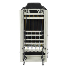 Foldable Pilates Reformer Machine – 264 lb Capacity, 2 Spring Tensions, 4 Foot Bar Positions, Home & Studio Use
