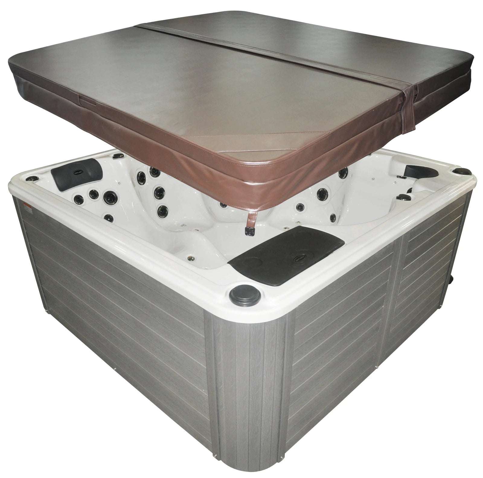 Outdoor Hot Tub Jacuzzi 7-Person – 121 Jets, Balboa Control, LED & Ozone System Included