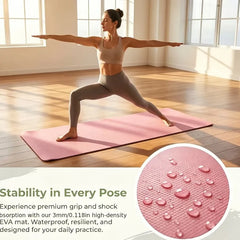 Non-Slip Lightweight Yoga Mat – Shock-Absorbing & Noise-Reducing for Home Gym & Fitness Training