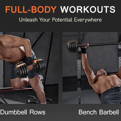 KERDOM 1-Sec Fast Adjustable Dumbbell 1pc