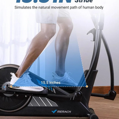 Elliptical Machine – Hyper-Quiet 16-Level Resistance, 350 LB Capacity | Cipher Athletics
