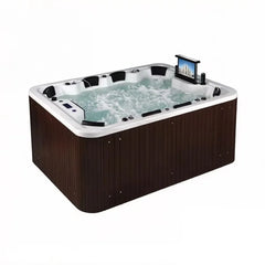 Outdoor Hot Tub Jacuzzi 7-Person – 121 Jets, Balboa Control, LED & Ozone System Included