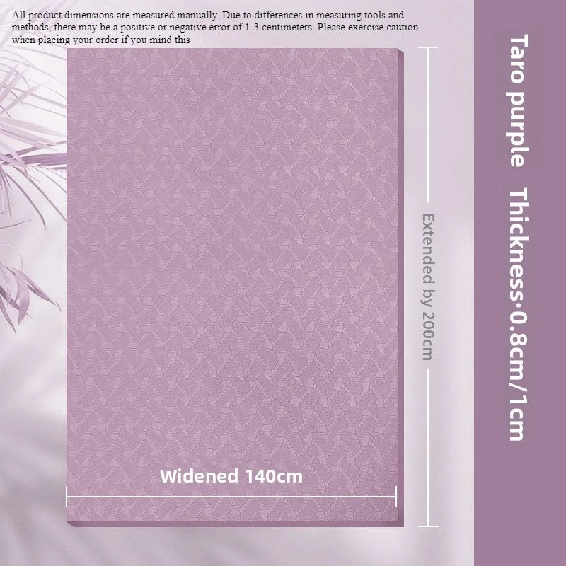 Large TPE Yoga Mat | 2M x 1.4M Non-Slip Thick Mat for Yoga, Gymnastics & Jump Rope Training