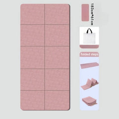 Extra Thick Foldable Yoga Mat | 6mm Non-Slip TPE for Yoga, Pilates & Home Fitness