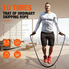 Heavy Weighted Jump Rope for Men, Women & Kids – Home Gym Skipping Rope for Boxing & Cardio