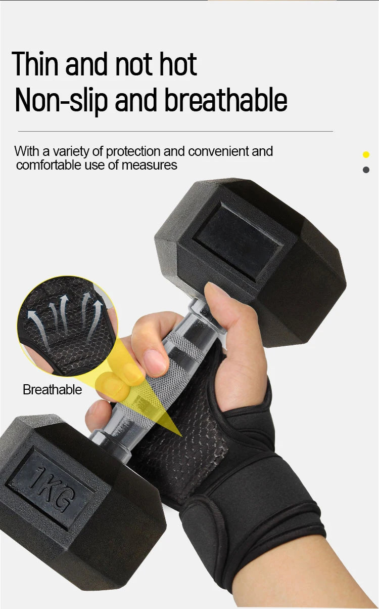 Workout Gloves for Men & Women – Weightlifting, Gym Training, Cycling & Fitness with Wrist & Palm Protection