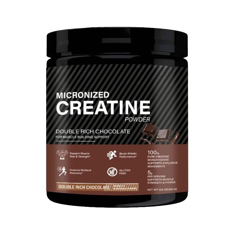 Creatine Monohydrate Powder – Chocolate Flavor, 300g | Muscle Recovery & Performance Supplement