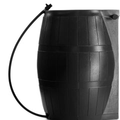 50 Gallon Rain Barrel with Flat Back & Spigots | Rainwater Collection for Garden