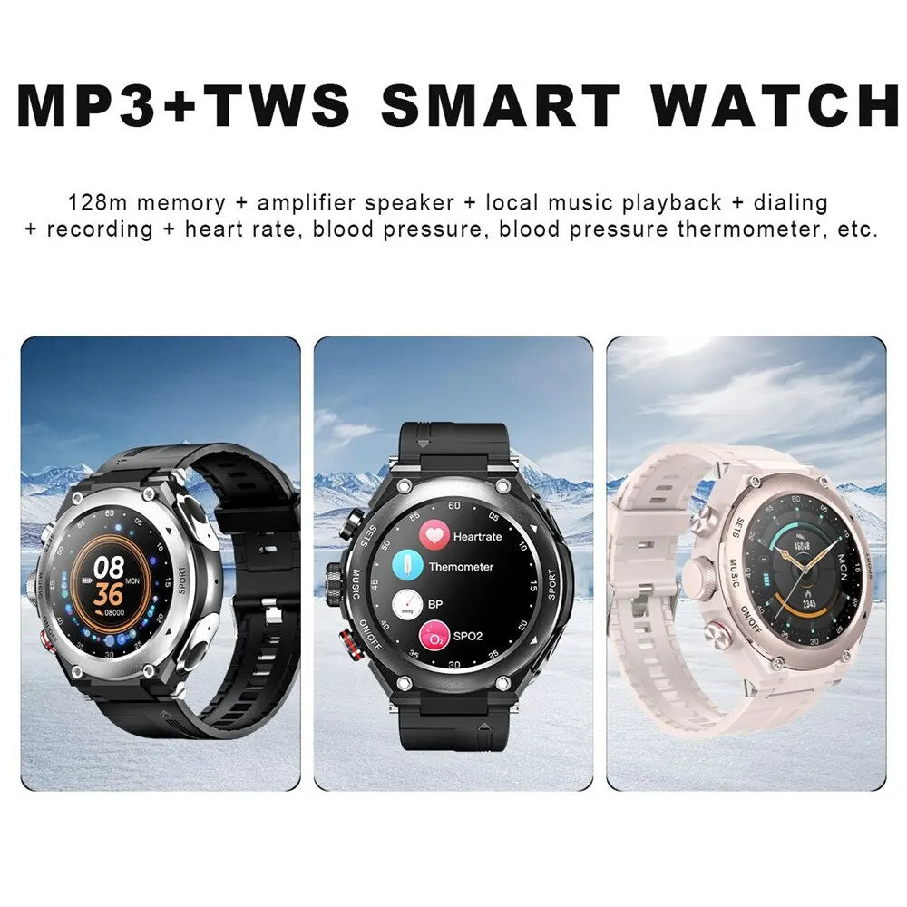 T92 2-in-1 Smart Watch with Built-In TWS Earbuds | Bluetooth Call, Heart Rate, Fitness Tracker & MP3