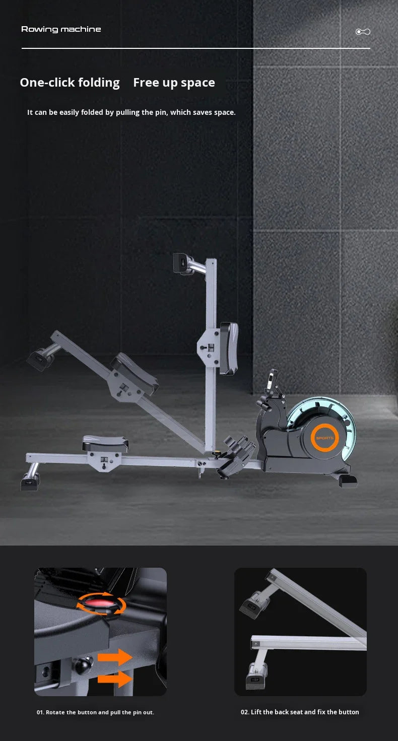 Water Resistance Home Use PVC Rowing Machine