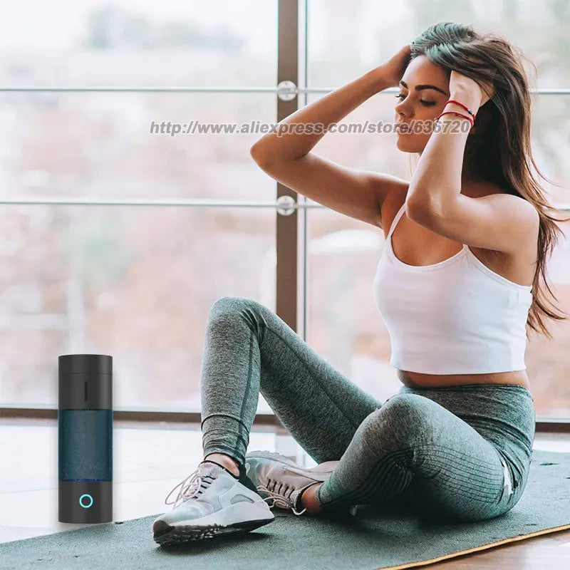 Up to 5000 PPB Hydrogen Water Bottle Generator IP67 waterproof design Performance  SPE+PEM Dual Chamber Technology