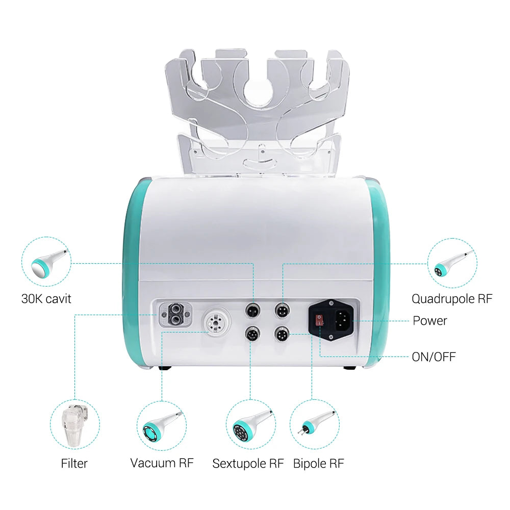 5-in-1 30K Cavitation & RF Body Slimming Machine | Vacuum Skin Tightening & Fat Loss