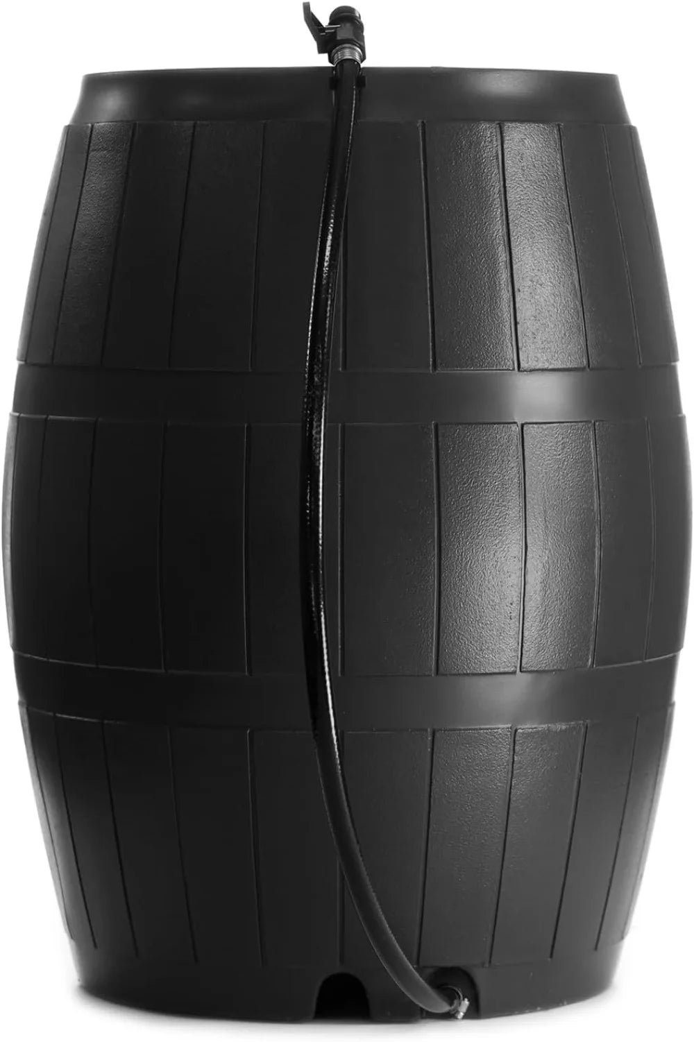 50 Gallon Rain Barrel with Flat Back & Spigots | Rainwater Collection for Garden