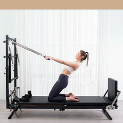 Foldable Pilates Reformer Bed – Aluminum Alloy & Stainless Steel, 440 lb Capacity, CE/SGS Certified, Home & Studio