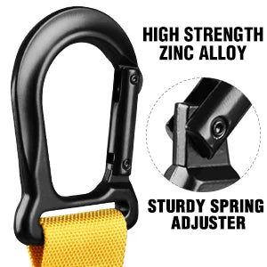 Resistance Bands Set with Handles – Door Anchor, Adjustable Straps & Carabiners for Home Gym Workout, Men & Women