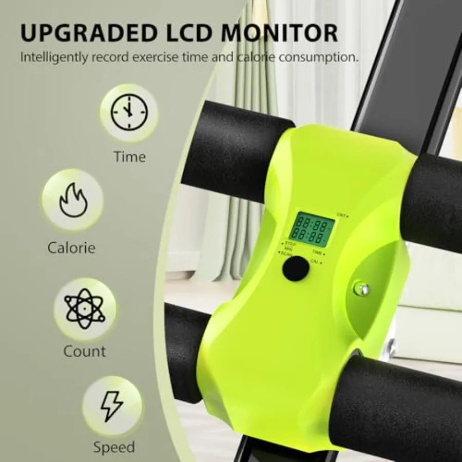 ABS Trainer Machine – Steel Home Gym Ab Workout Equipment for Abdominal Exercise, Core Strength & Balance Training