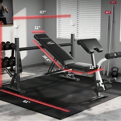 Adjustable Weight Bench with Bench Press Rack, Leg Extension & Curl – Home Gym | Cipher Athletics