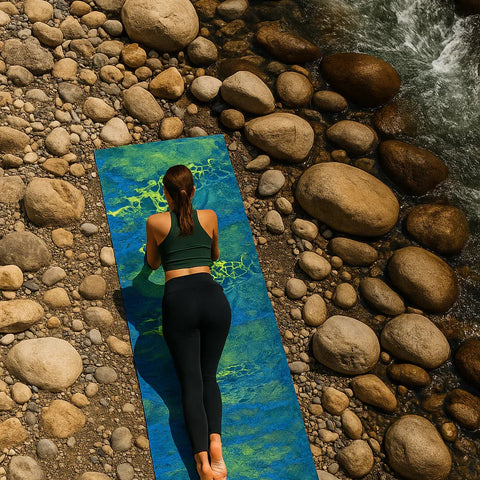 Realtree x Yune Yoga WAV3 Camo Yoga Mat – Eco-Friendly, Non-Slip 6mm PER Mat
