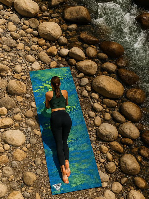 Realtree x Yune Yoga WAV3 Camo Yoga Mat – Eco-Friendly, Non-Slip 6mm PER Mat