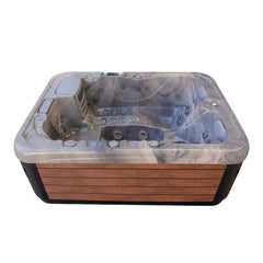 Freestanding Acrylic Hot Tub Spa – 3 Person Outdoor Jacuzzi with 35 Massage Jets & Balboa System