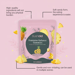 Women's Probiotic Gummies with Lactobacillus Acidophilus, Vitamin C & Pineapple | Feminine Wellness | 60 Gummies