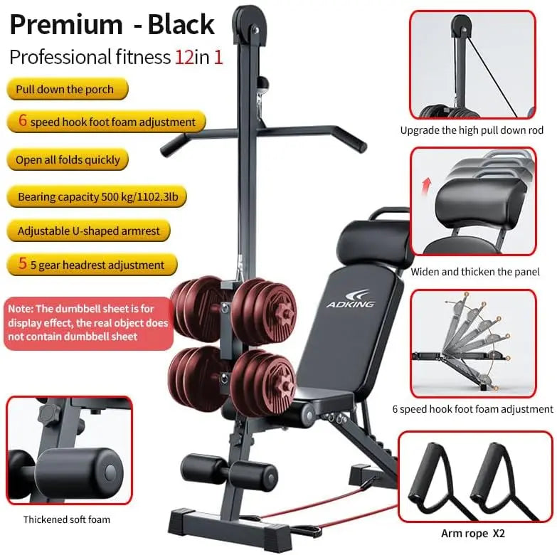 12-in-1 Home Gym LAT Pull-Down Station – Full Body Strength Training System | Cipher Athletics