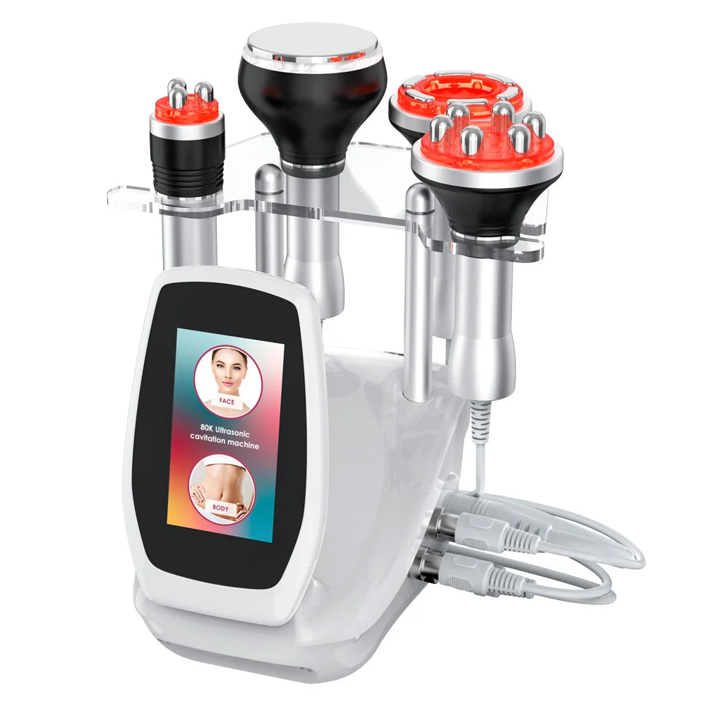 4-in-1 80K Cavitation Ultrasonic Body Slimming Machine | Skin Tightening & Face Lifting