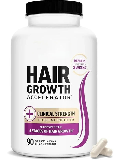 Hair, Skin & Nails Vitamins with Biotin 10000mcg, Collagen & Saw Palmetto | Vegan Capsules