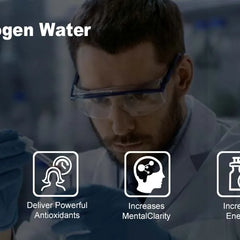 Performance Molecular Hydrogen Water Generator Bottle DuPont SPE&PEM Dual Chamber lonizer + Charging&Time Display