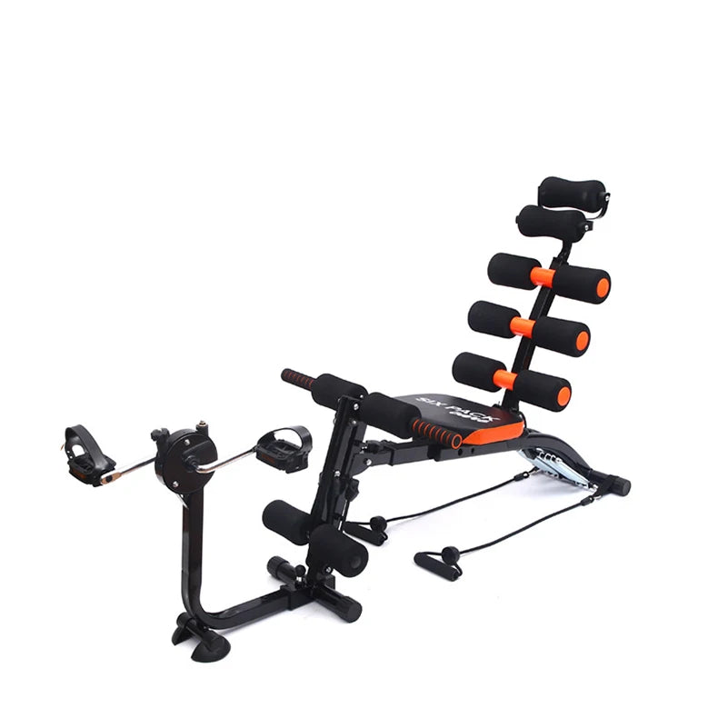 Six in one multifunctional abdominal machine, waist support, sit ups, abdominal exercise equipment, home fitness roll up chair