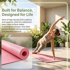 Non-Slip Lightweight Yoga Mat – Shock-Absorbing & Noise-Reducing for Home Gym & Fitness Training