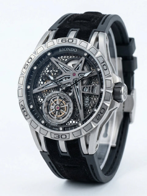 Automatic Watch Luminous Waterproof Silicone Strap Military Watches for Men RD-701