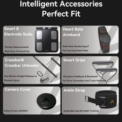 AEKE Integrated Wellness Design Statement 43" Smart Home Gym Fitness Mirror with Touch Screen Wi-Fi Connected Training