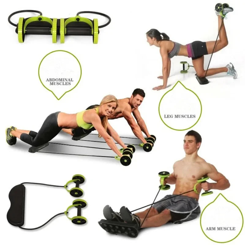 Sport Roller Wheel Abdominal Muscle Trainer Wheel Arm Waist Leg Exercise Multi-functional Exercise Gym Fitness Equipments Sport Product