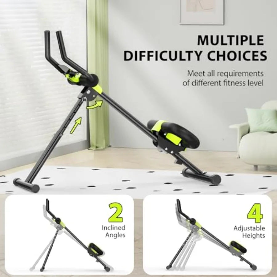 ABS Trainer Machine – Steel Home Gym Ab Workout Equipment for Abdominal Exercise, Core Strength & Balance Training