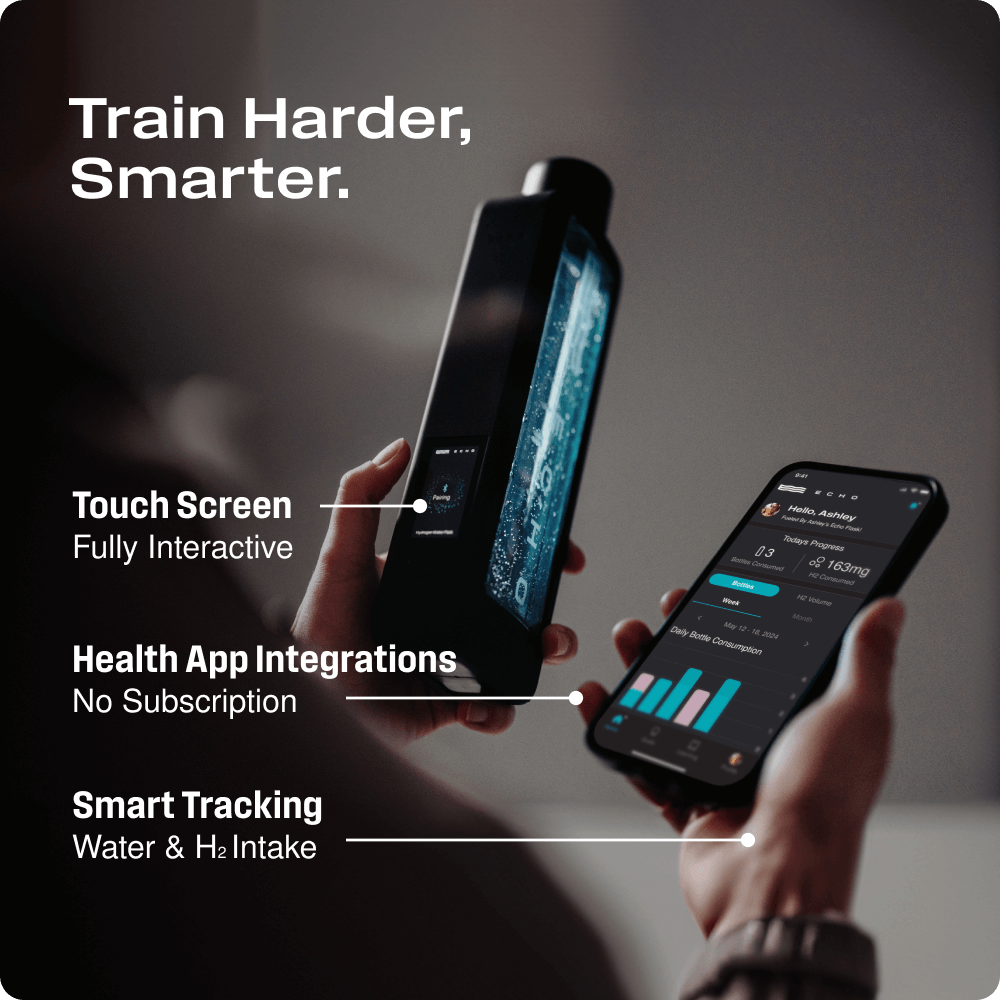 Hydrogen Water Bottle – Smart Hydrogen Generator with 8 PPM Output & App Connectivity