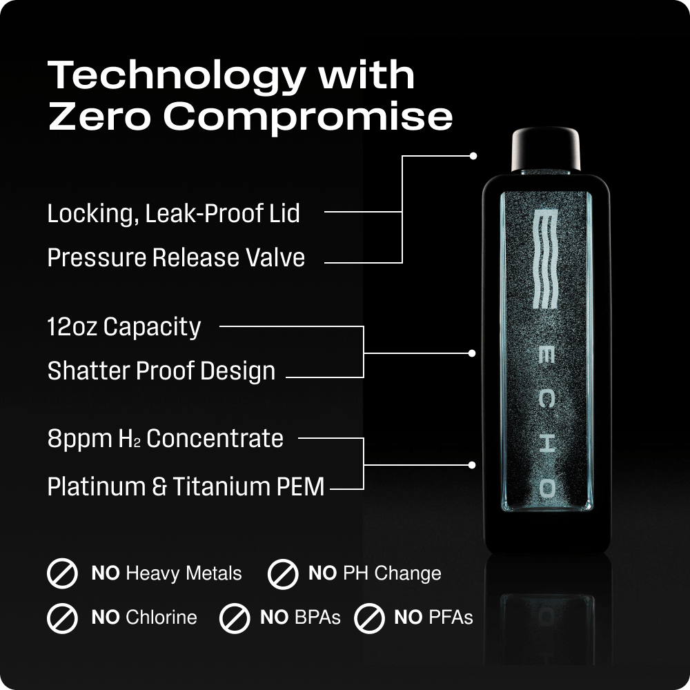 Hydrogen Water Bottle – Smart Hydrogen Generator with 8 PPM Output & App Connectivity