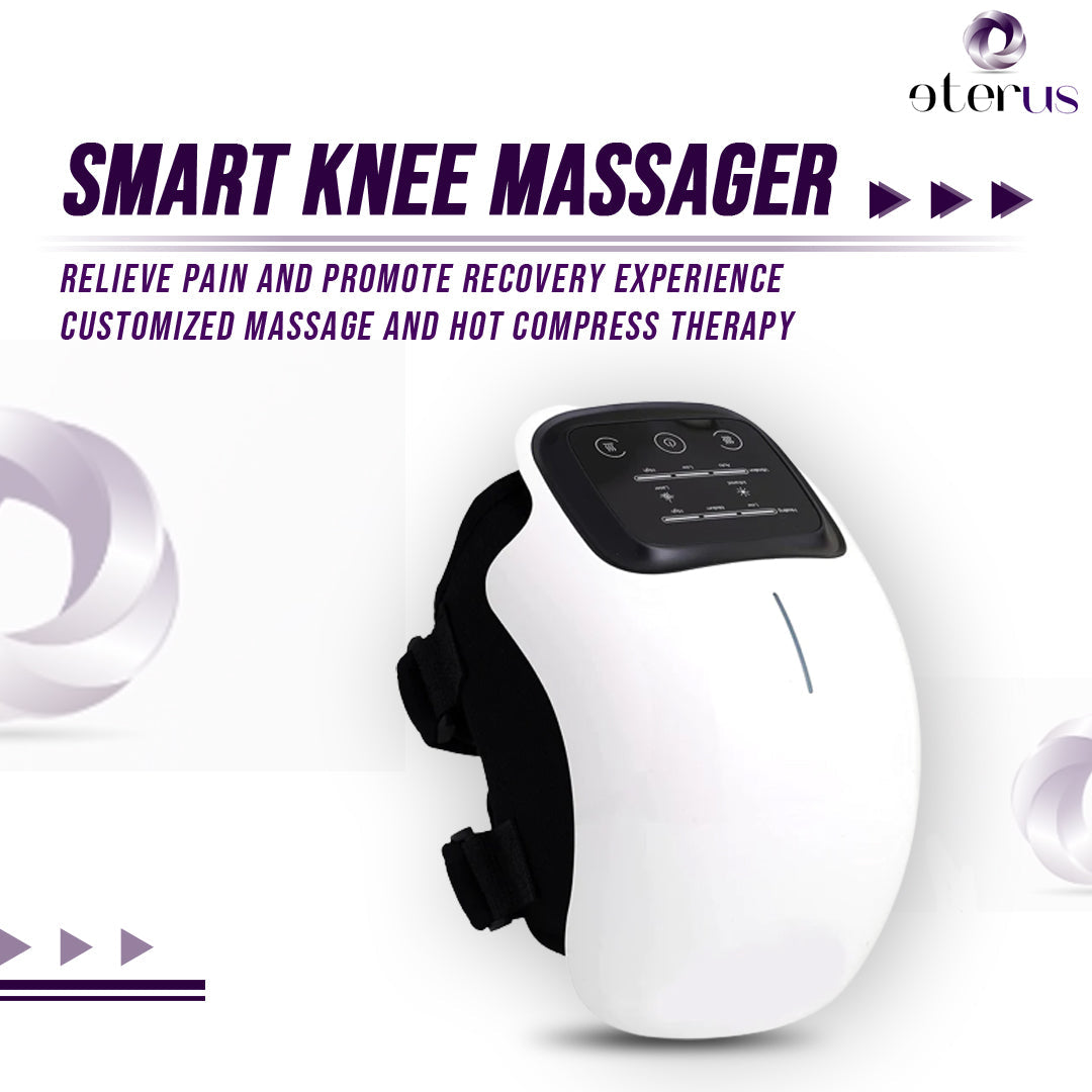 Smart Knee Massager – Wireless Heat & Vibration Therapy for Pain Relief and Recovery