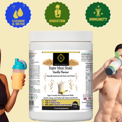 Super Meal Shake Vanilla – Vegan High Protein Meal Replacement with Vitamins & Fibre