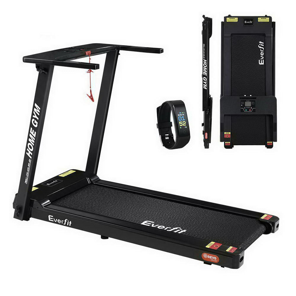 Electric Treadmill – Foldable Home Running Machine with 12 Programs & LCD Display