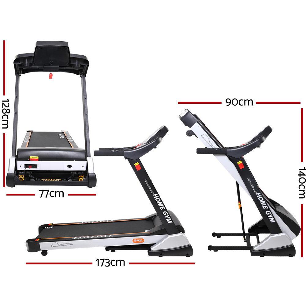Everfit Smart Auto-Incline Folding Treadmill – 4.75HP Bluetooth Home Gym Runner
