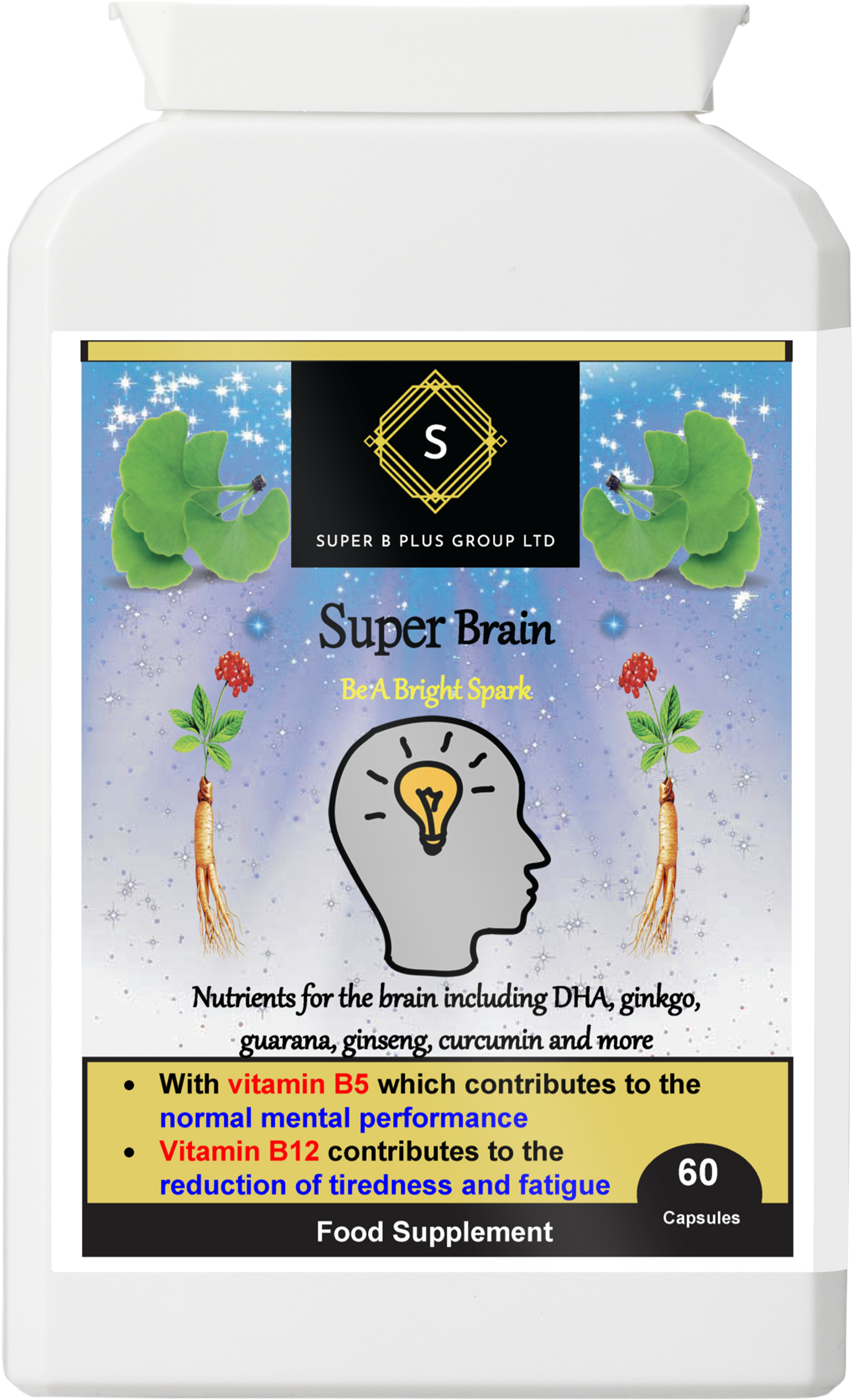 Super Brain – Advanced Cognitive &amp; Energy Support Formula