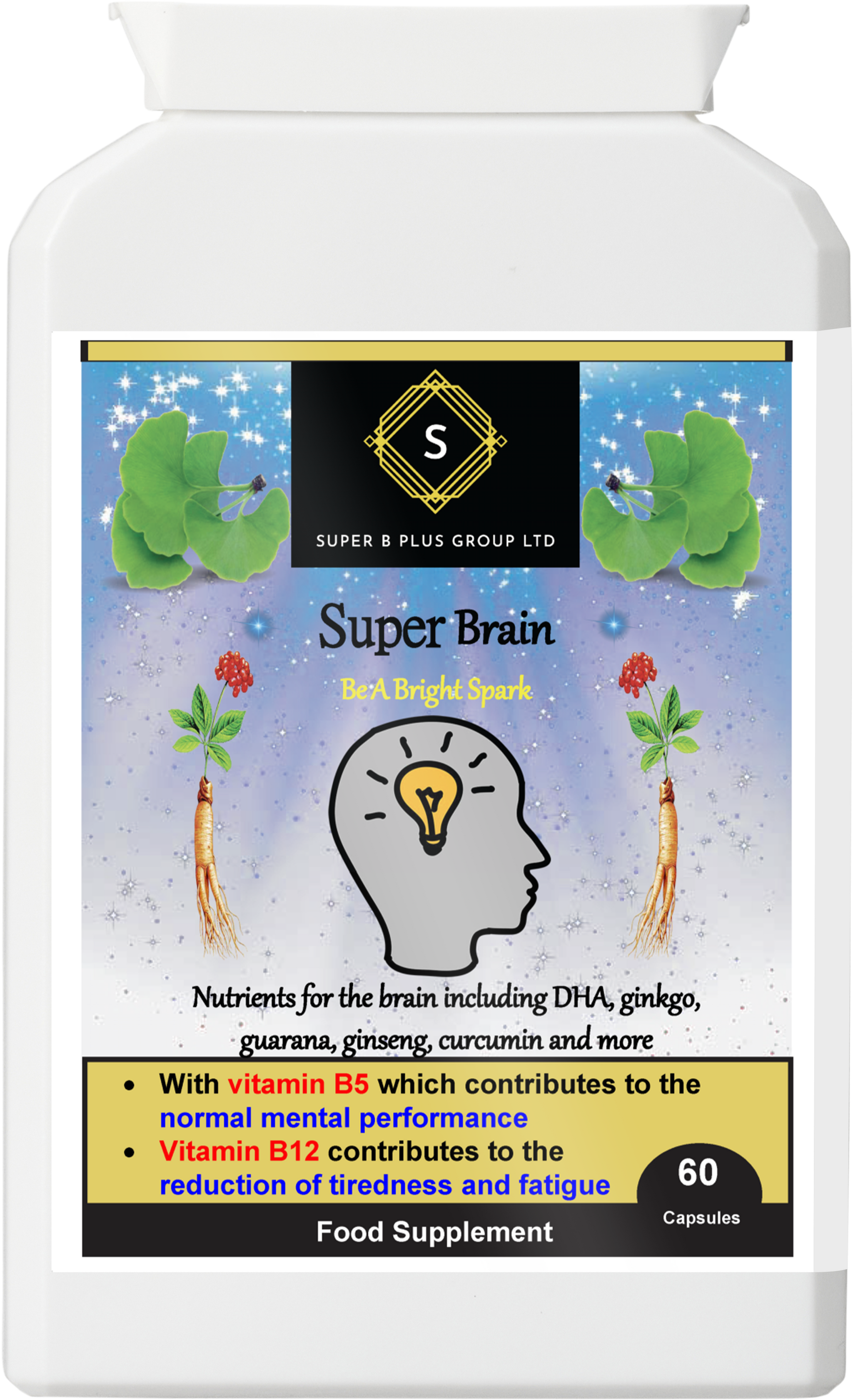 Super Brain – Advanced Cognitive &amp; Energy Support Formula