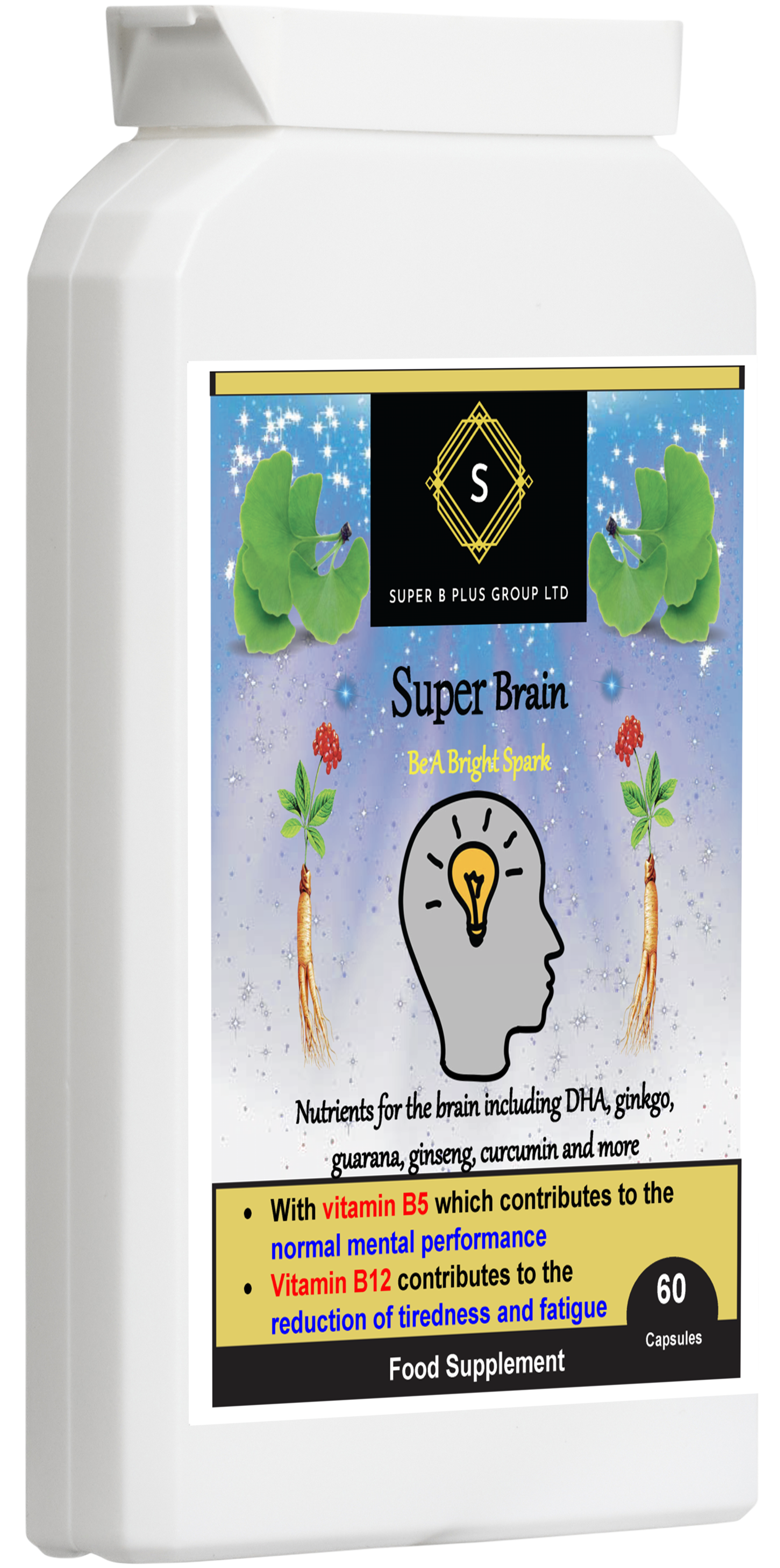 Super Brain – Advanced Cognitive &amp; Energy Support Formula