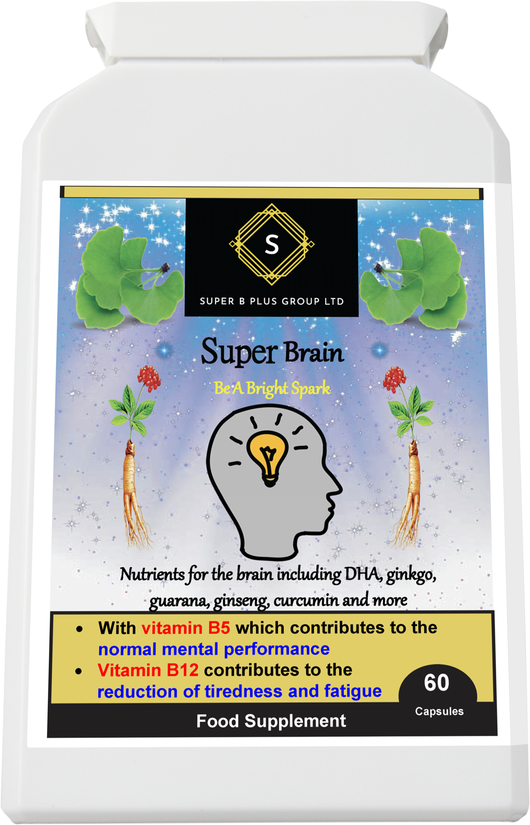 Super Brain – Advanced Cognitive &amp; Energy Support Formula